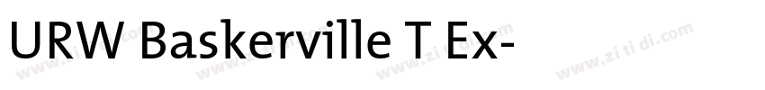 URW Baskerville T Ex字体转换